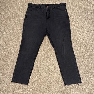 Express Skinny High Rise Black Ankle Jeans